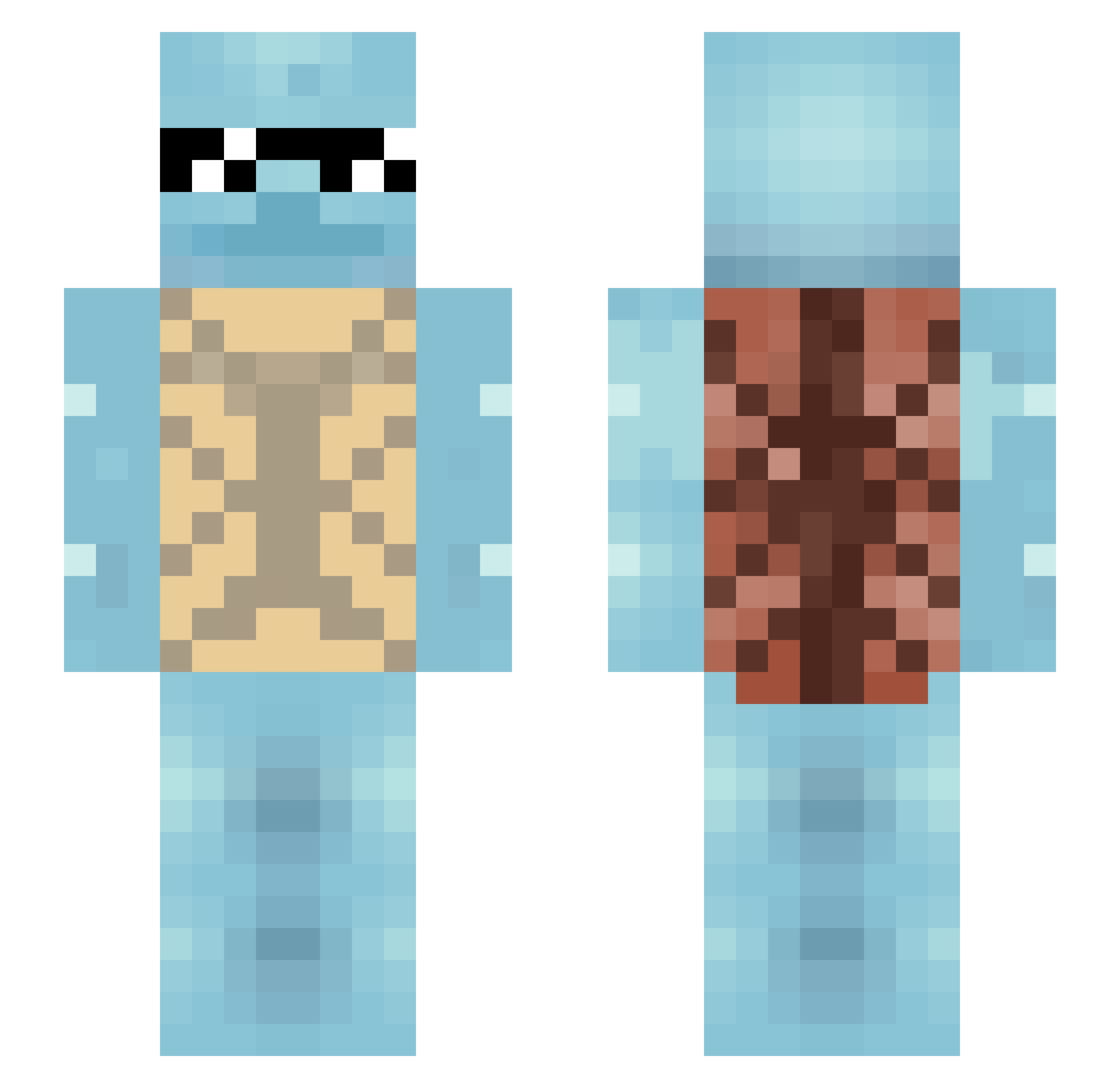 Juljanixs_15 Minecraft skin, front and back view
