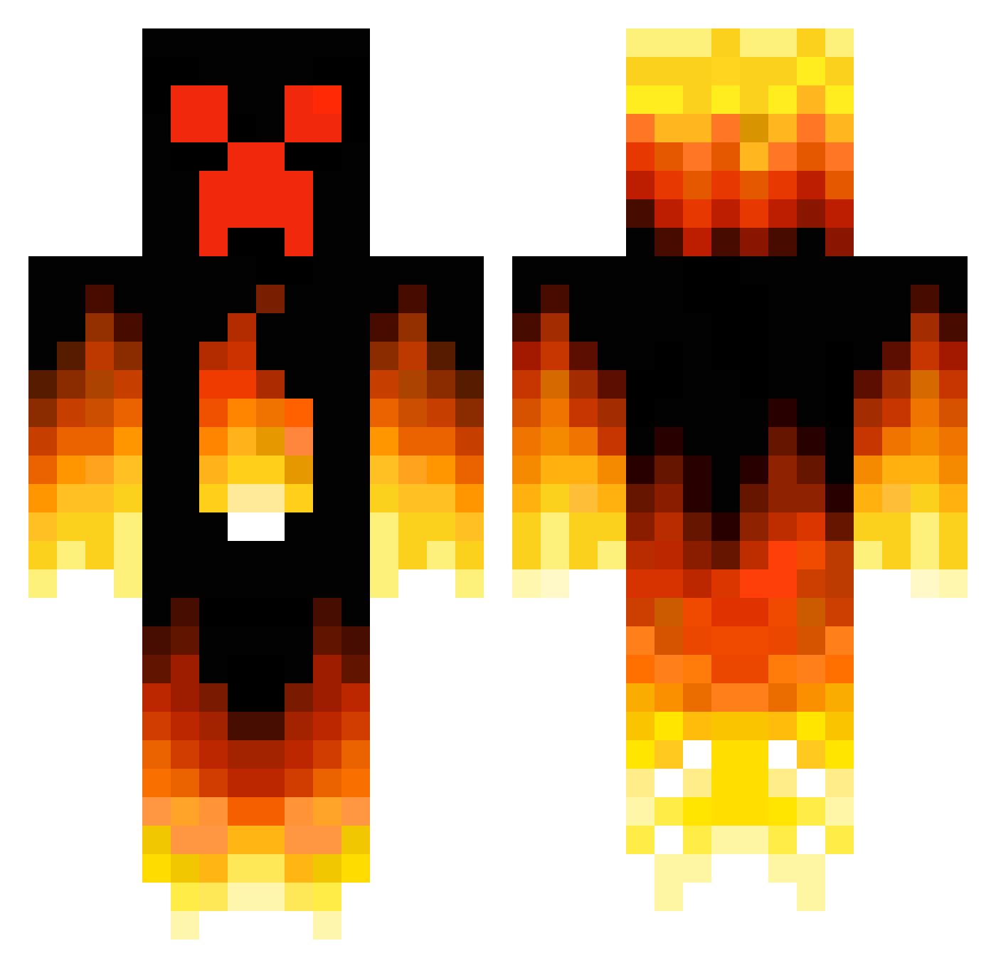 JoukeD Minecraft skin, front and back view