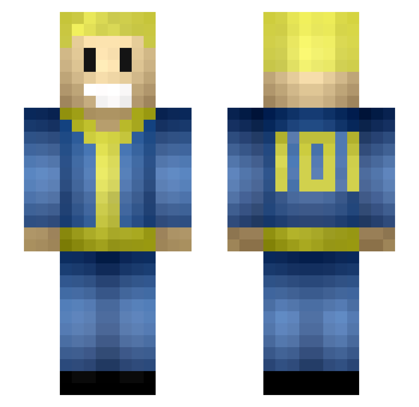 rxsnn_ Minecraft skin, front and back view