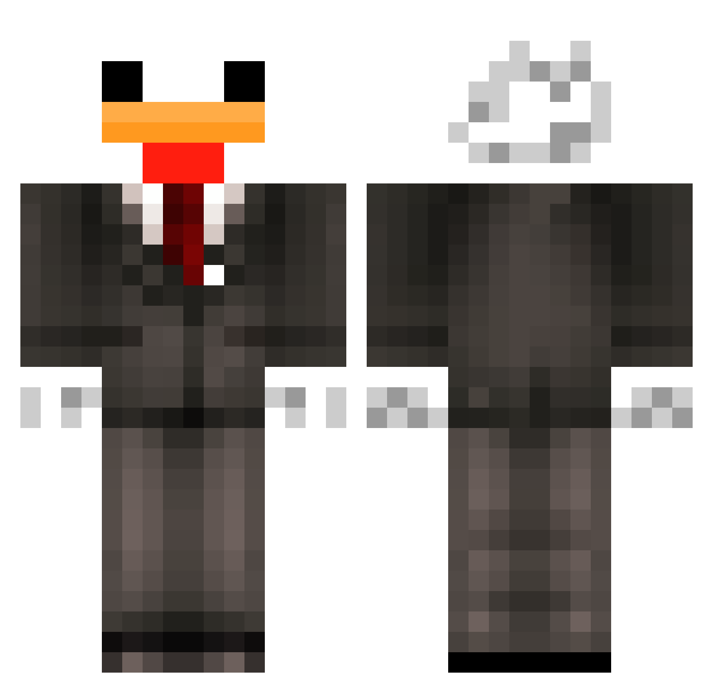 LELE_XD_ Minecraft skin, front and back view