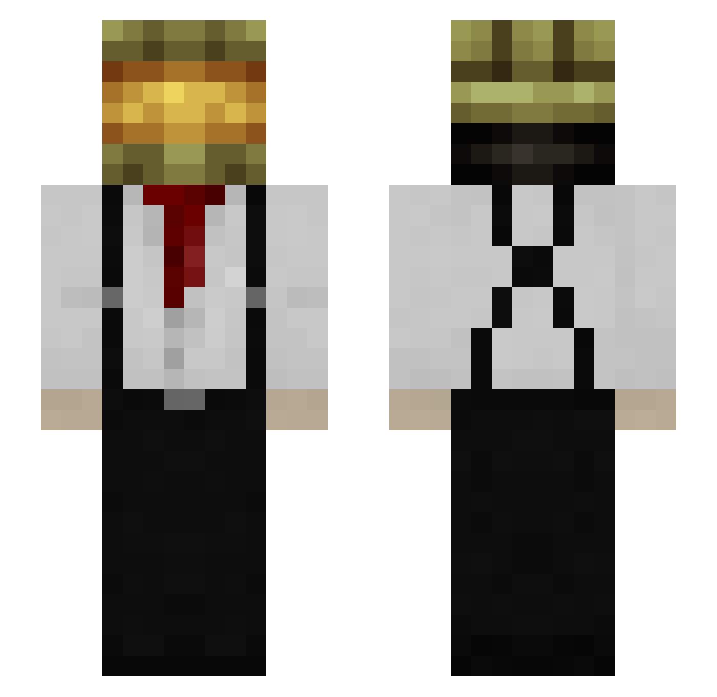 Patrick_Mikael Minecraft skin, front and back view