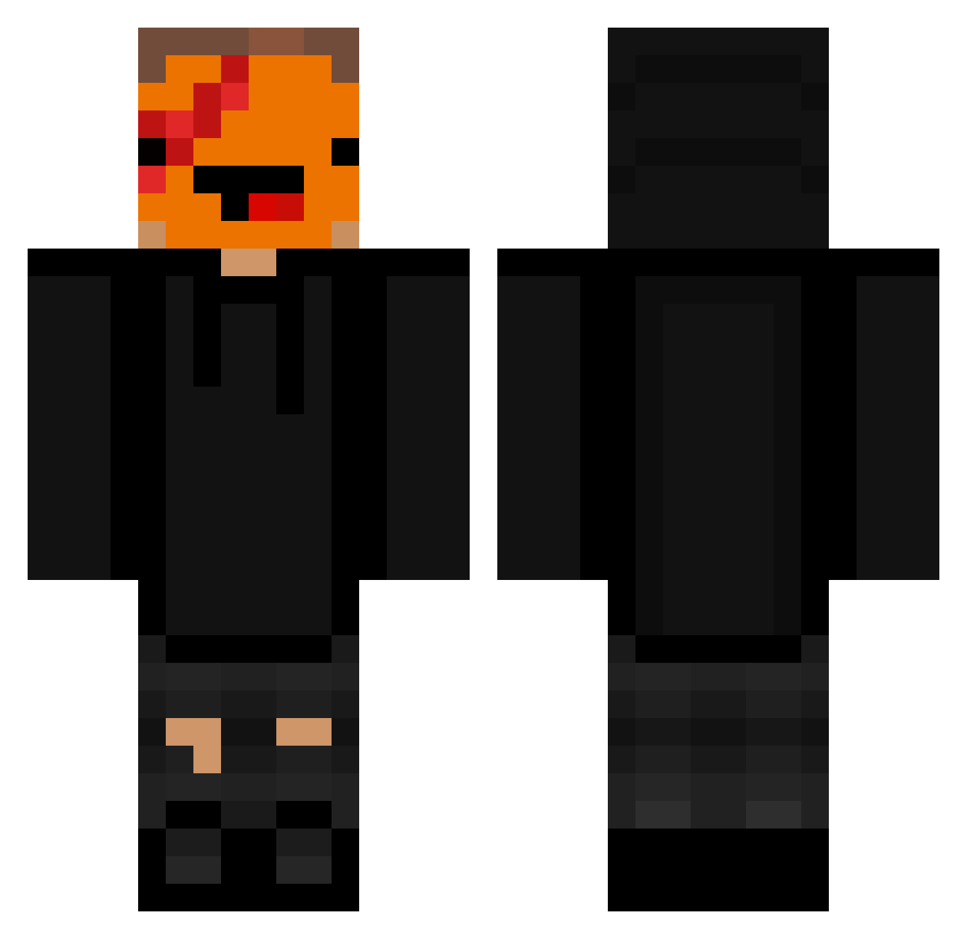 EDGARNICO Minecraft skin, front and back view
