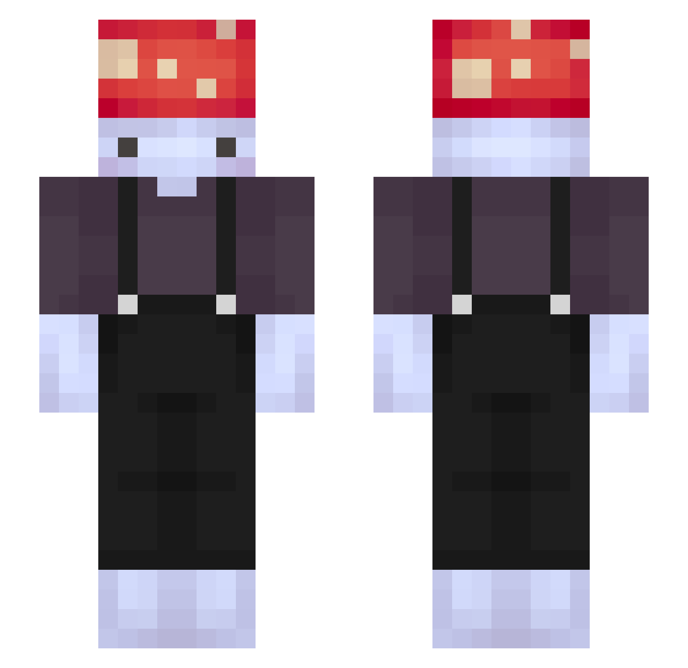 esternor2000 Minecraft skin, front and back view