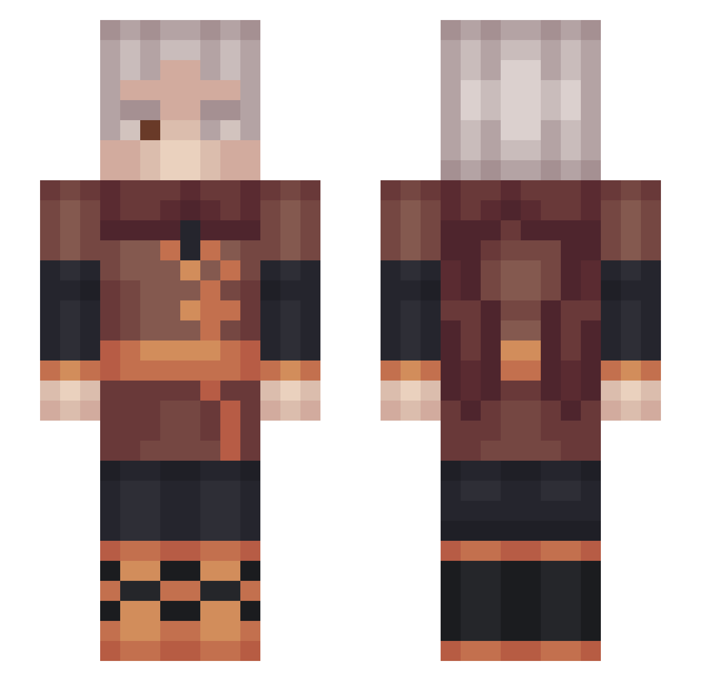 _Vindes_ Minecraft skin, front and back view
