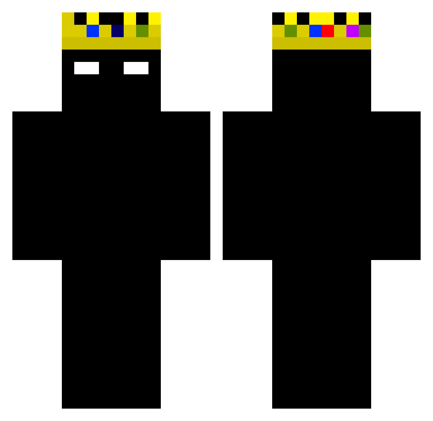 zeus91123 Minecraft skin, front and back view