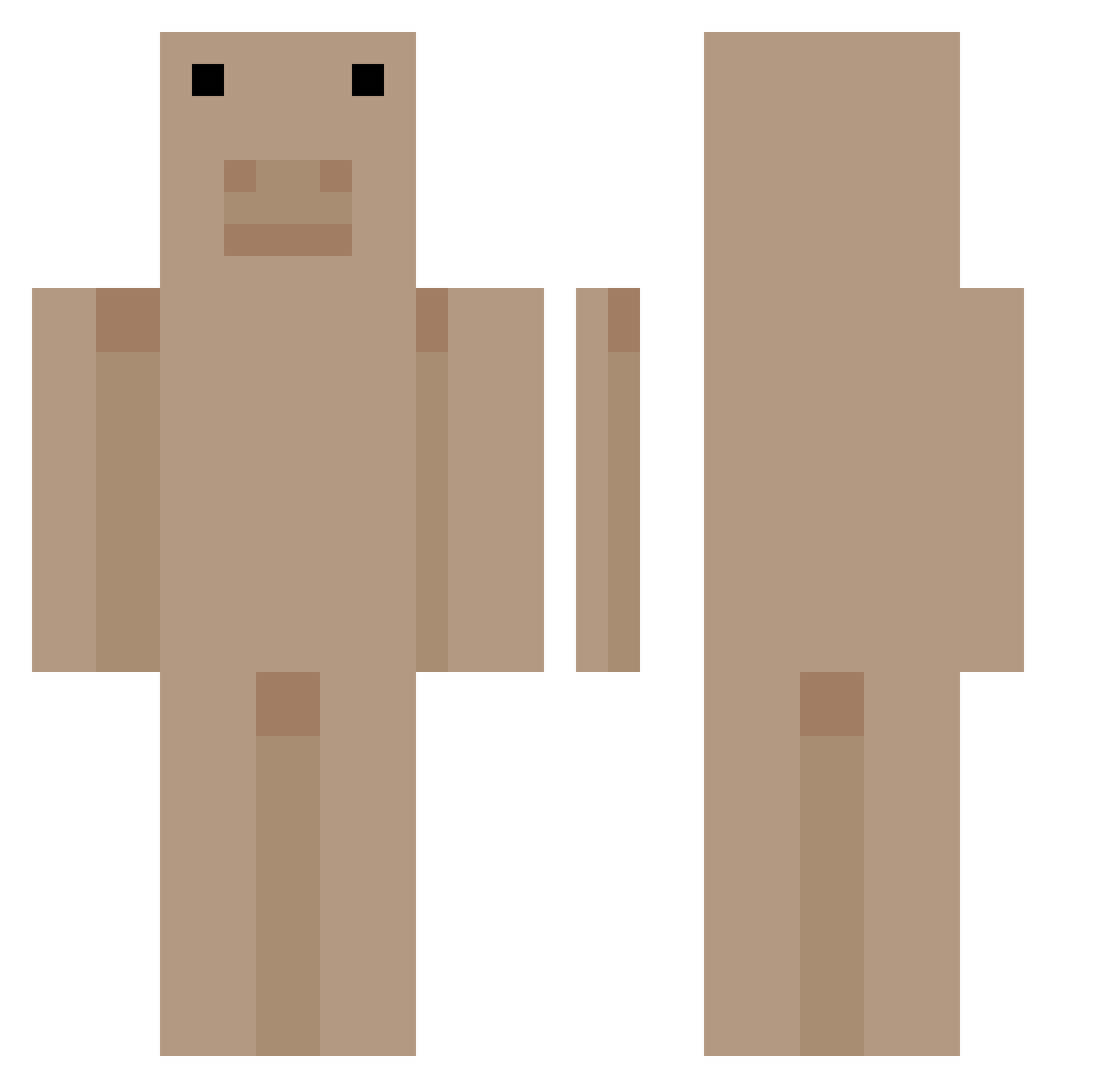 ghosty_apex Minecraft skin, front and back view