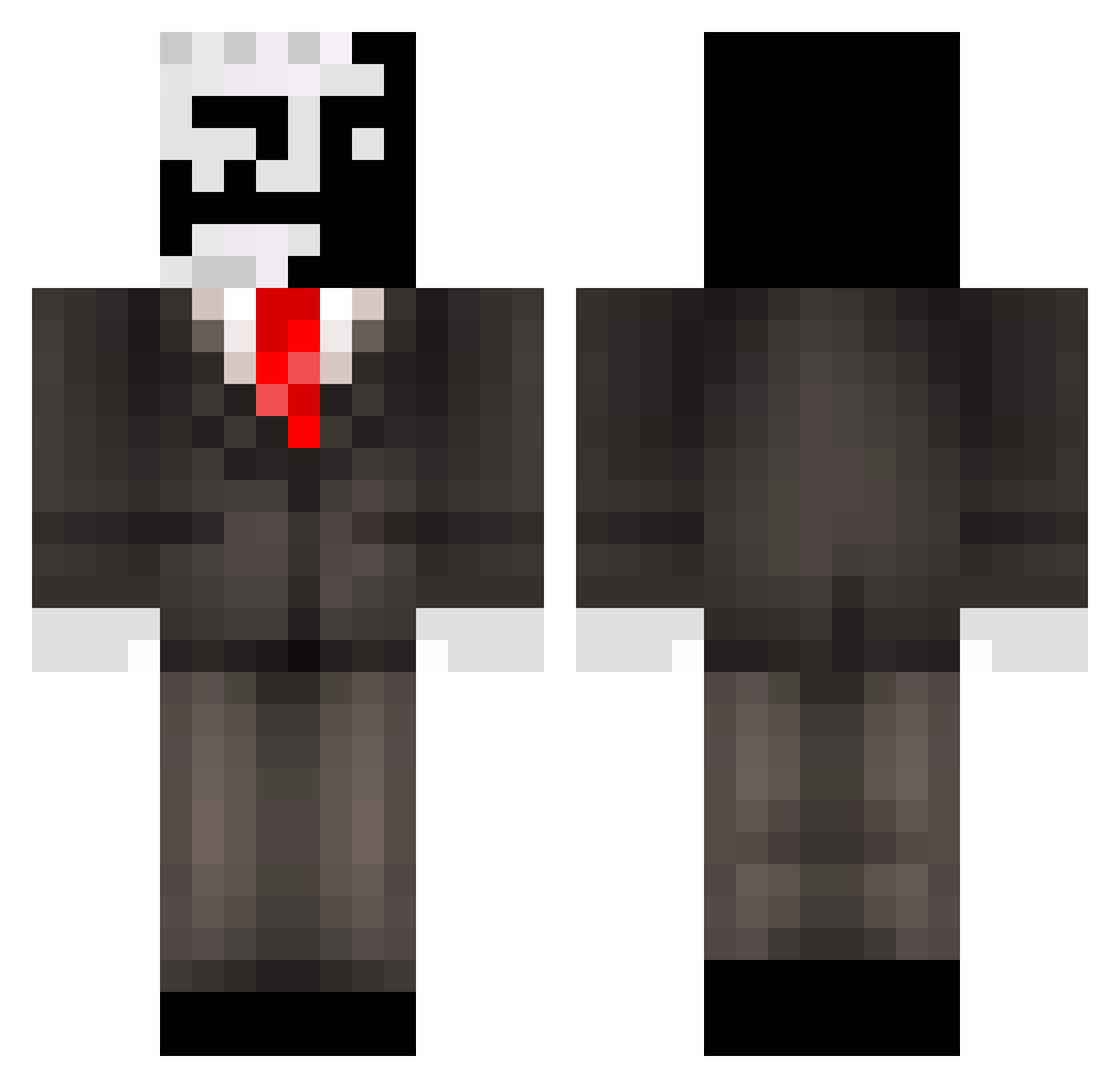 EbalBaih Minecraft skin, front and back view