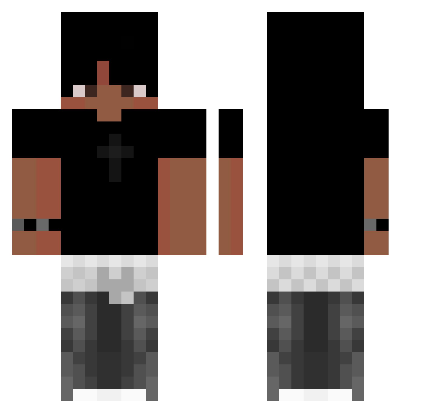 JayCensxred Minecraft skin, front and back view