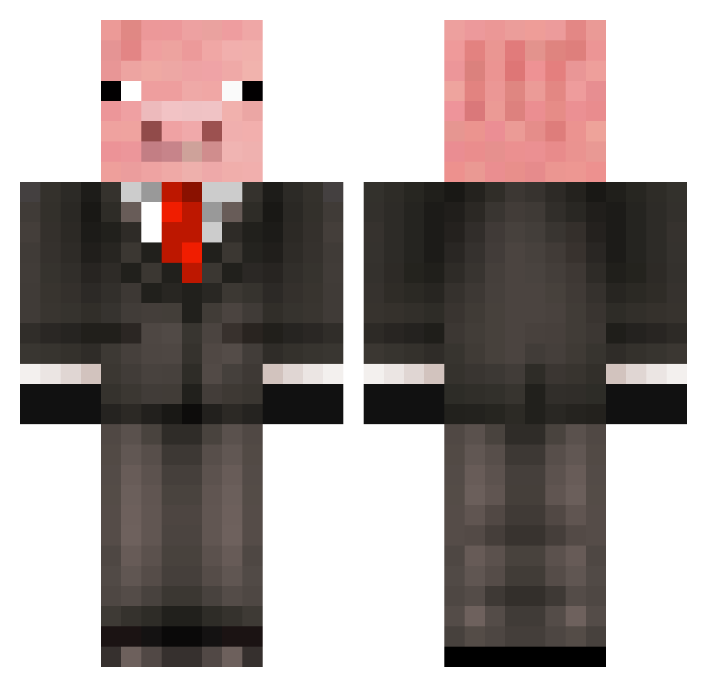 Vojta2131 Minecraft skin, front and back view