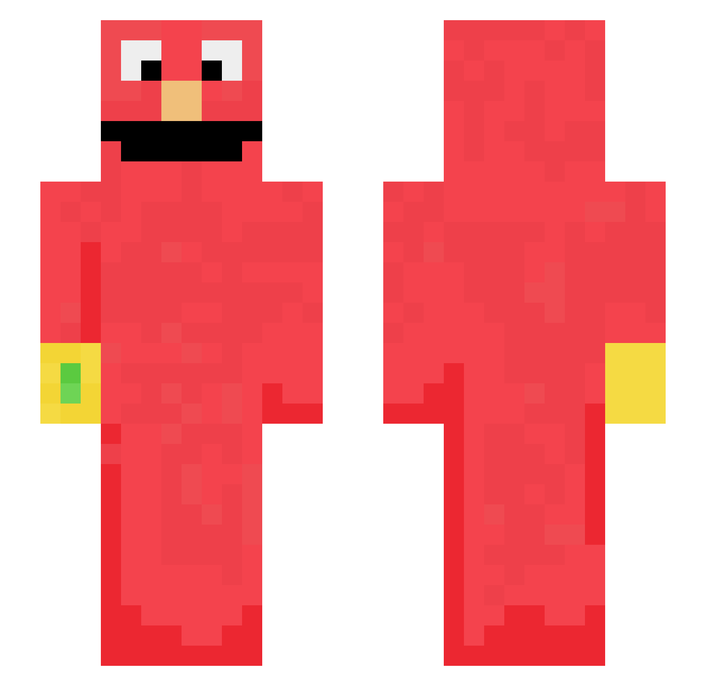 theyungho Minecraft skin, front and back view