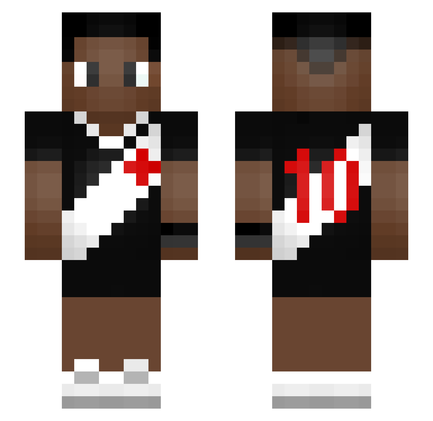 matozin Minecraft skin, front and back view
