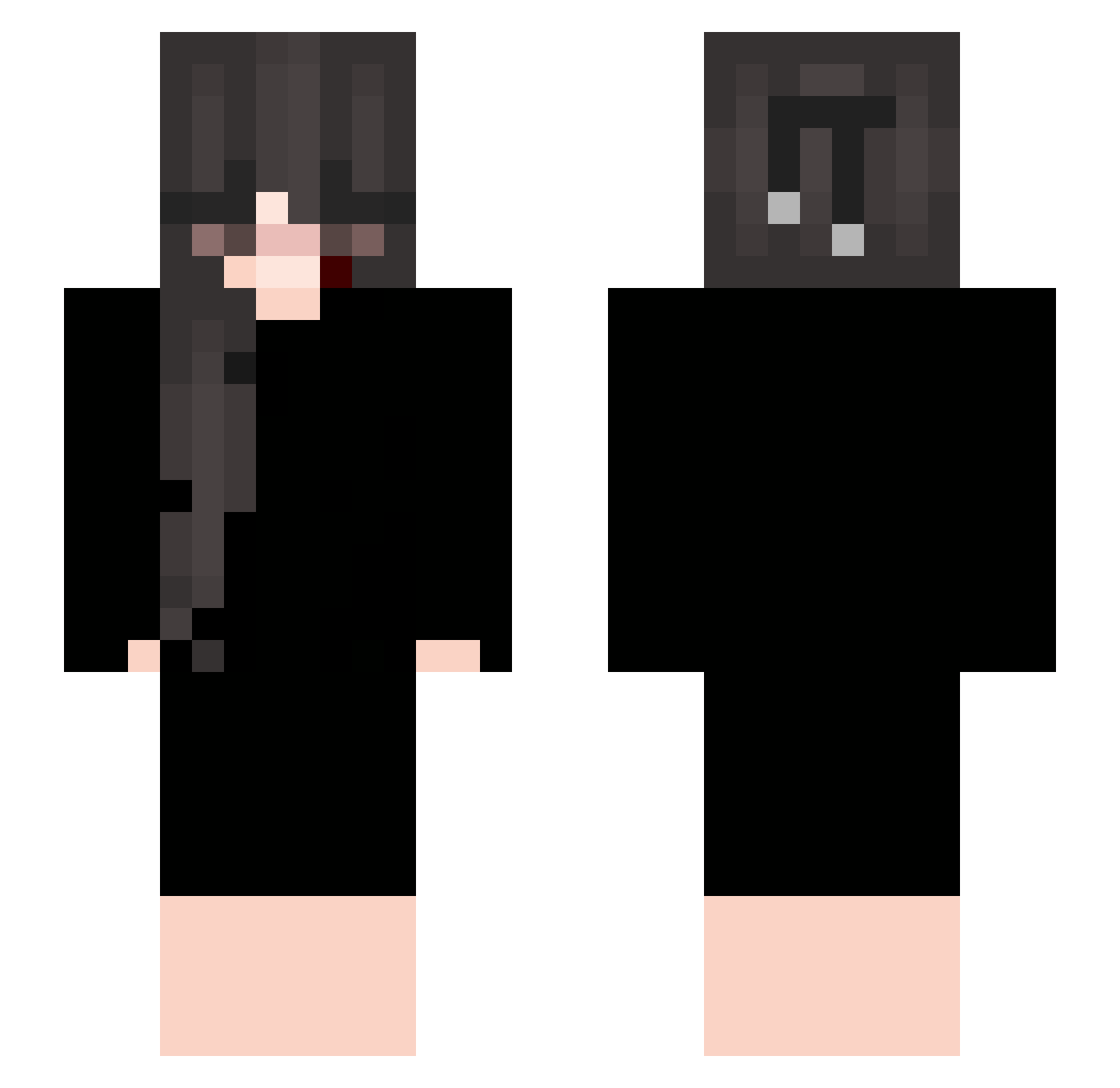 souagabys Minecraft skin, front and back view