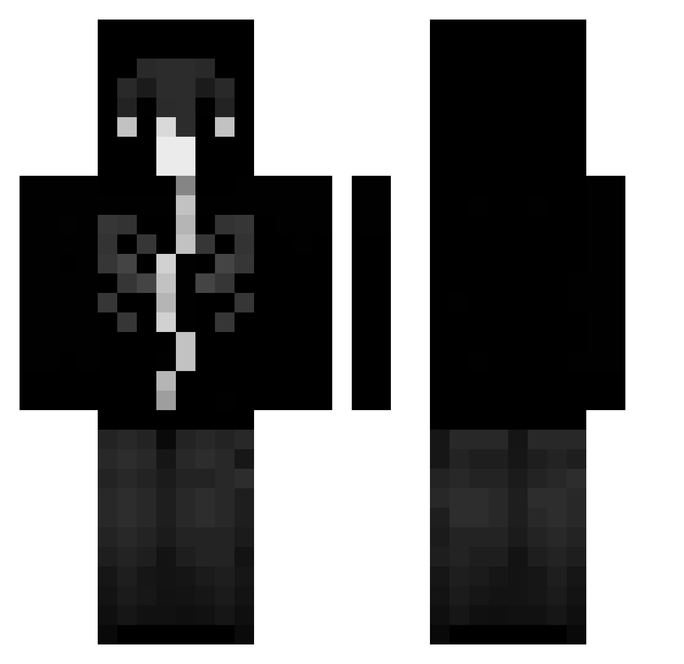 woobeenp Minecraft skin, front and back view