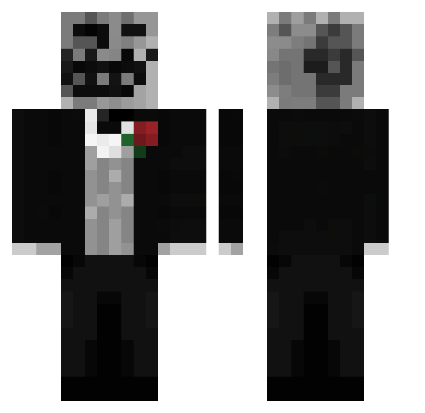 kartoszbonkol Minecraft skin, front and back view