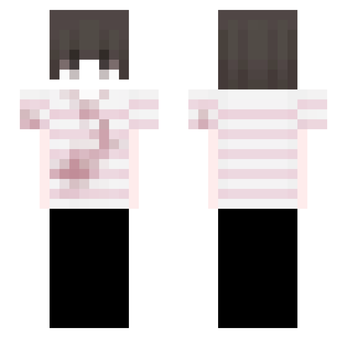 sickandnauseous Minecraft skin, front and back view