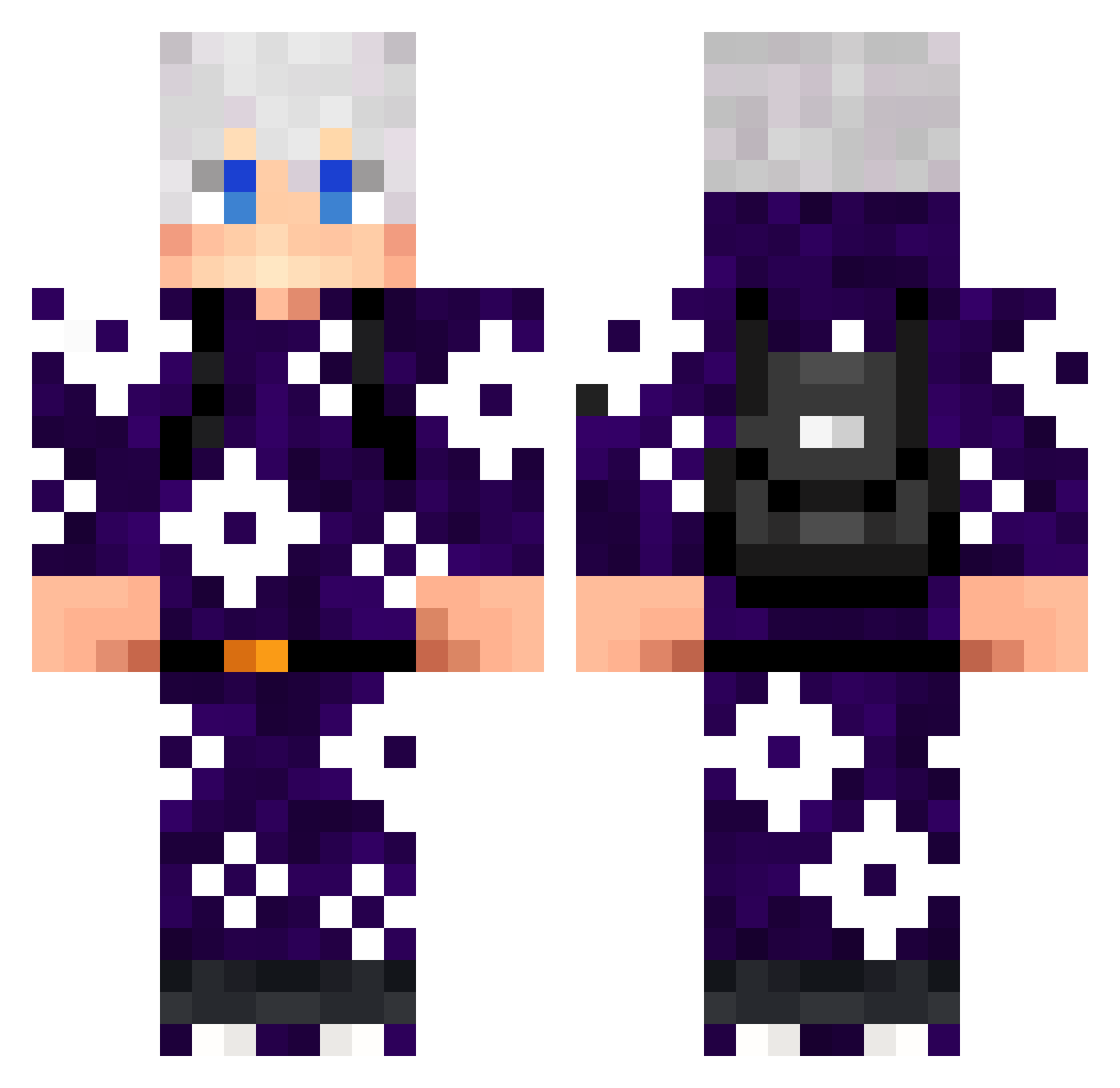 superboy78 Minecraft skin, front and back view