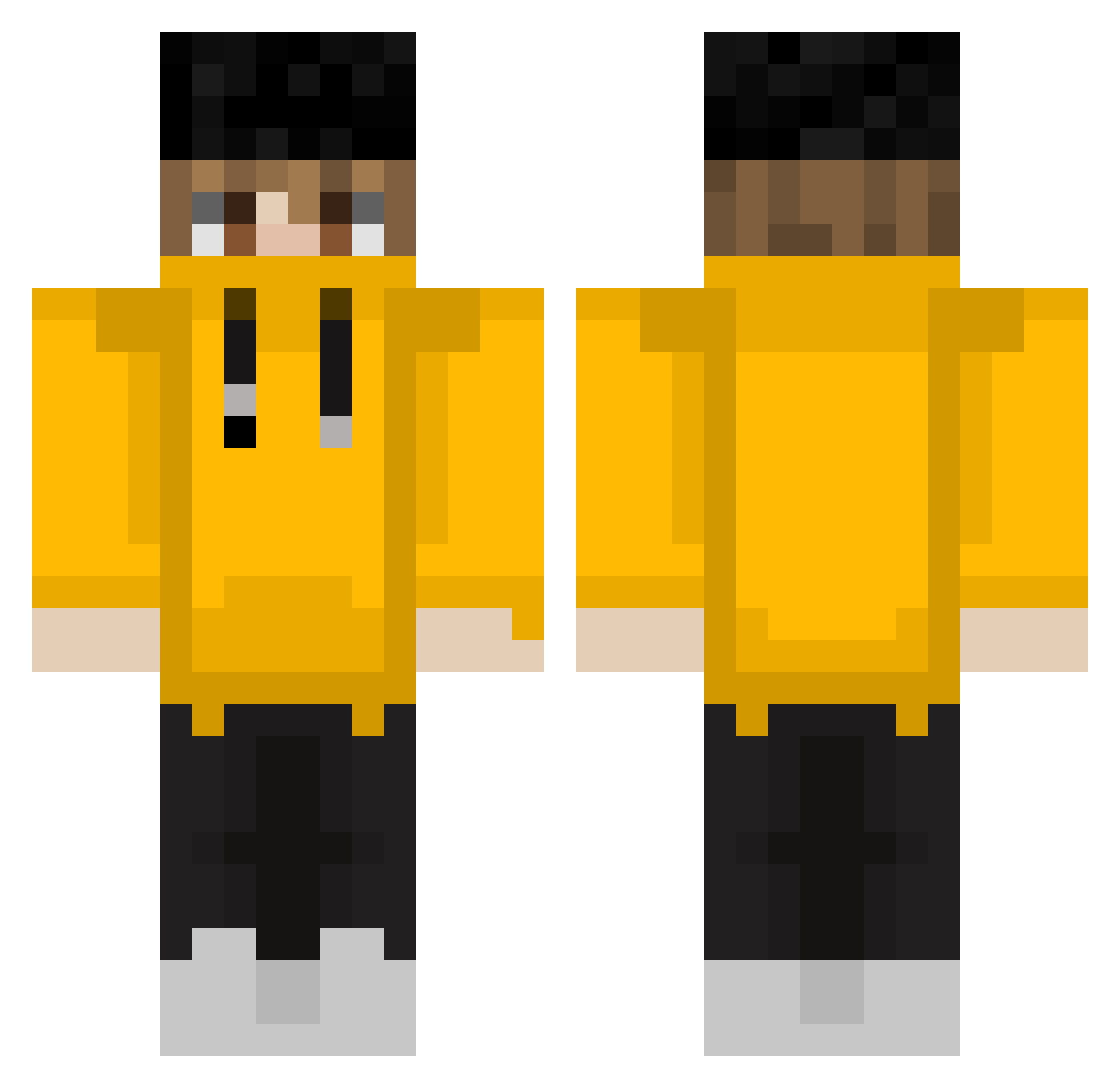 TheFinalChapter Minecraft skin, front and back view