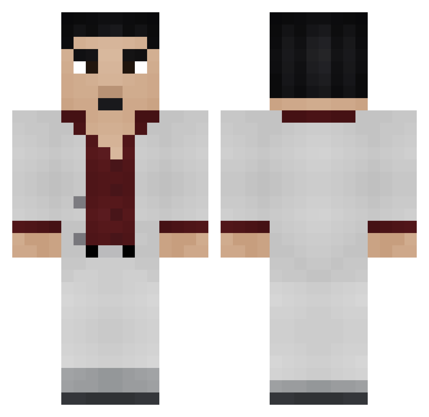 pAaADmaJA Minecraft skin, front and back view