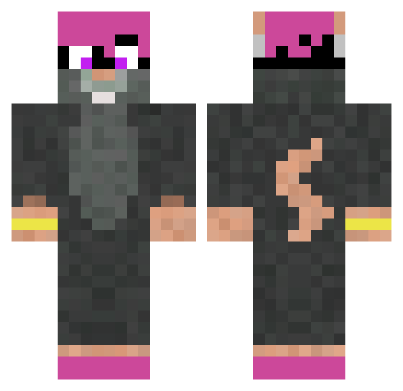 shifty6979 Minecraft skin, front and back view