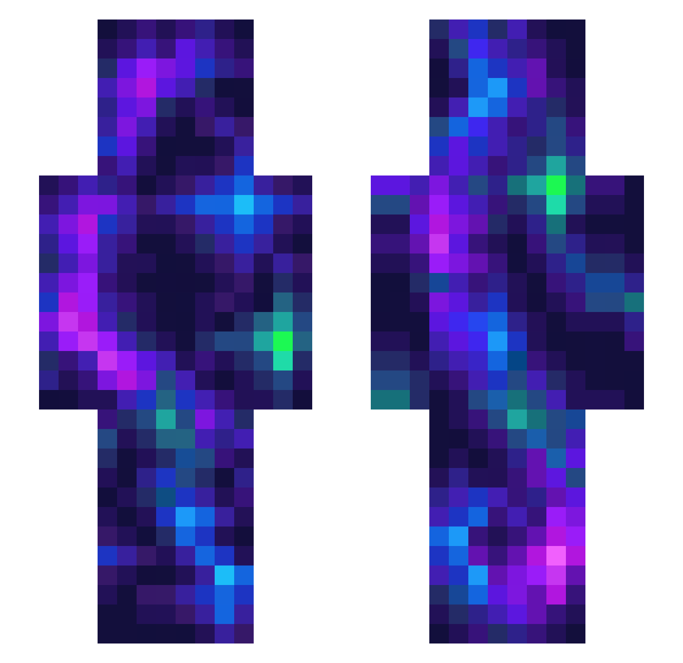 Tsing_tao Minecraft skin, front and back view