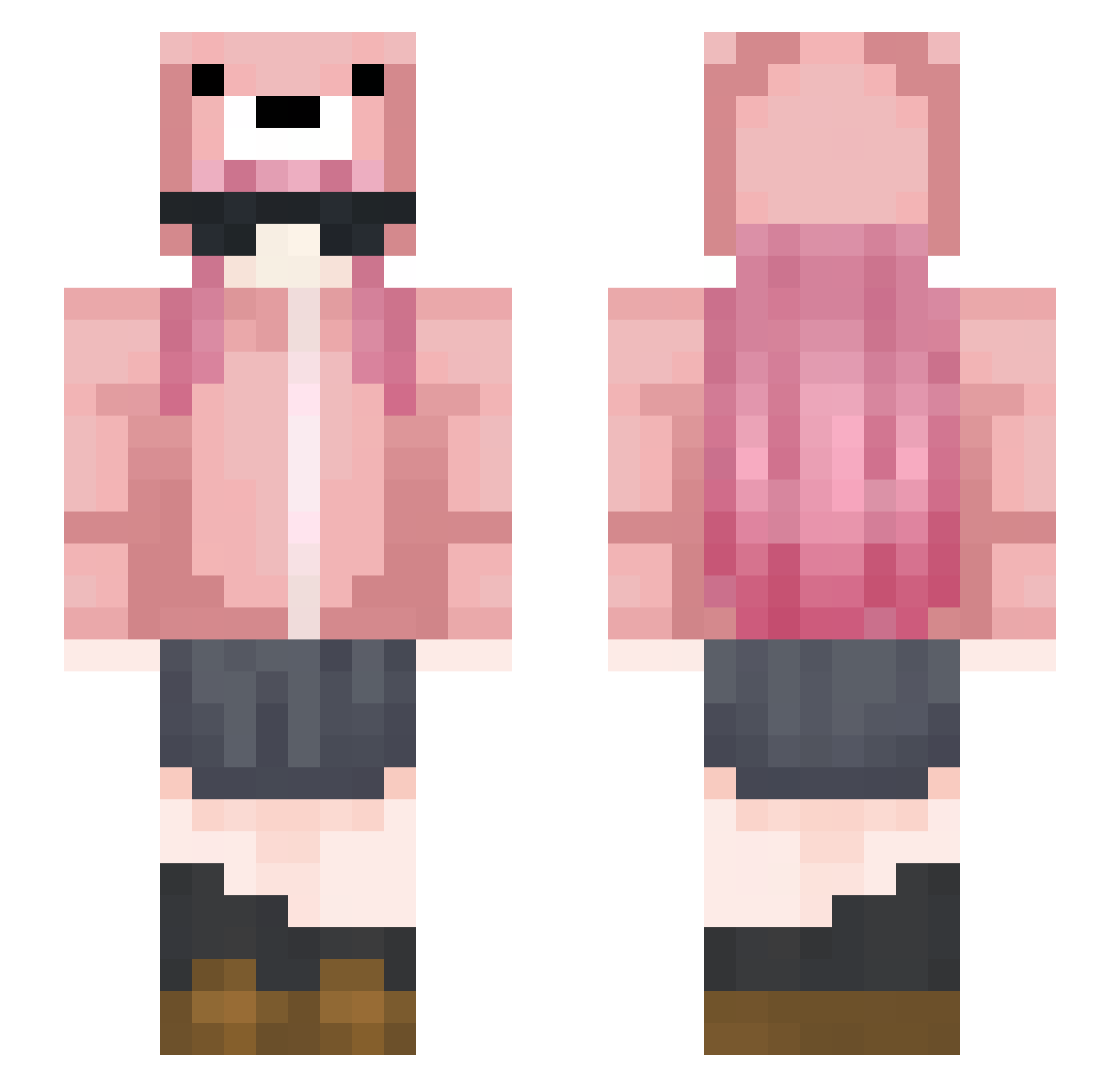 naoeovinho Minecraft skin, front and back view