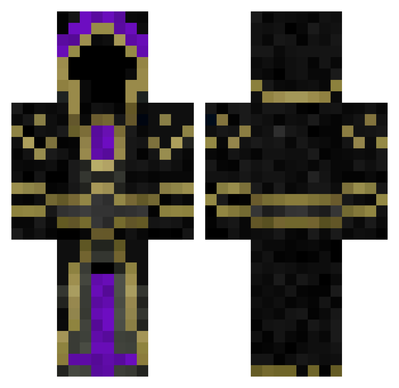Gurkenlord241206 Minecraft skin, front and back view