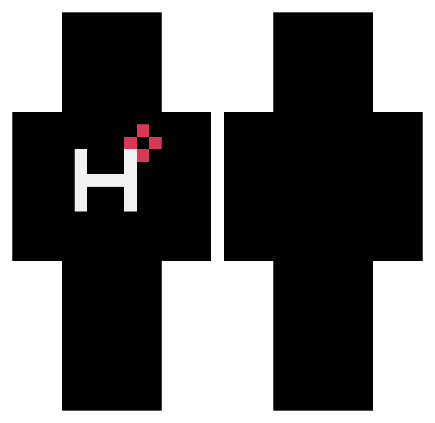 lhj8071 Minecraft skin, front and back view