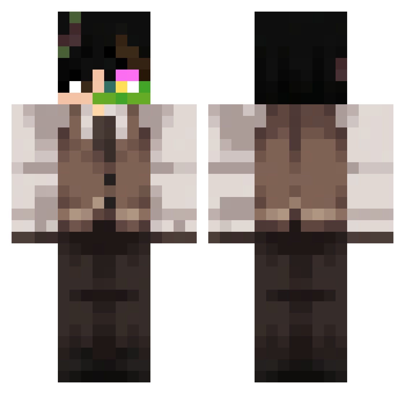 Sabana_ Minecraft skin, front and back view