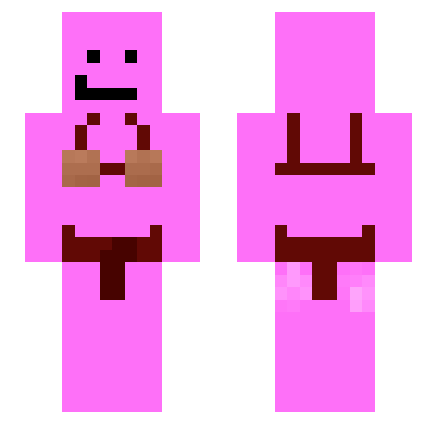 SBGnoah Minecraft skin, front and back view
