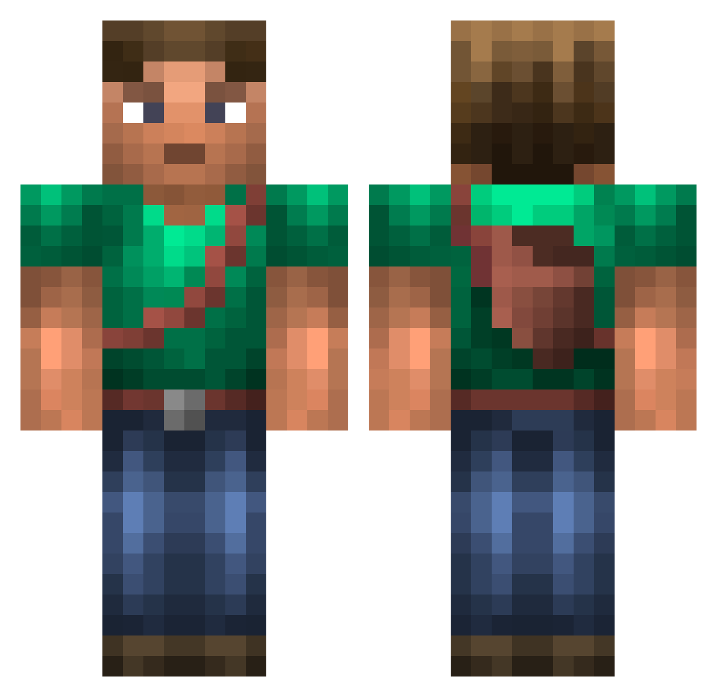 deepfriedjelly Minecraft skin, front and back view