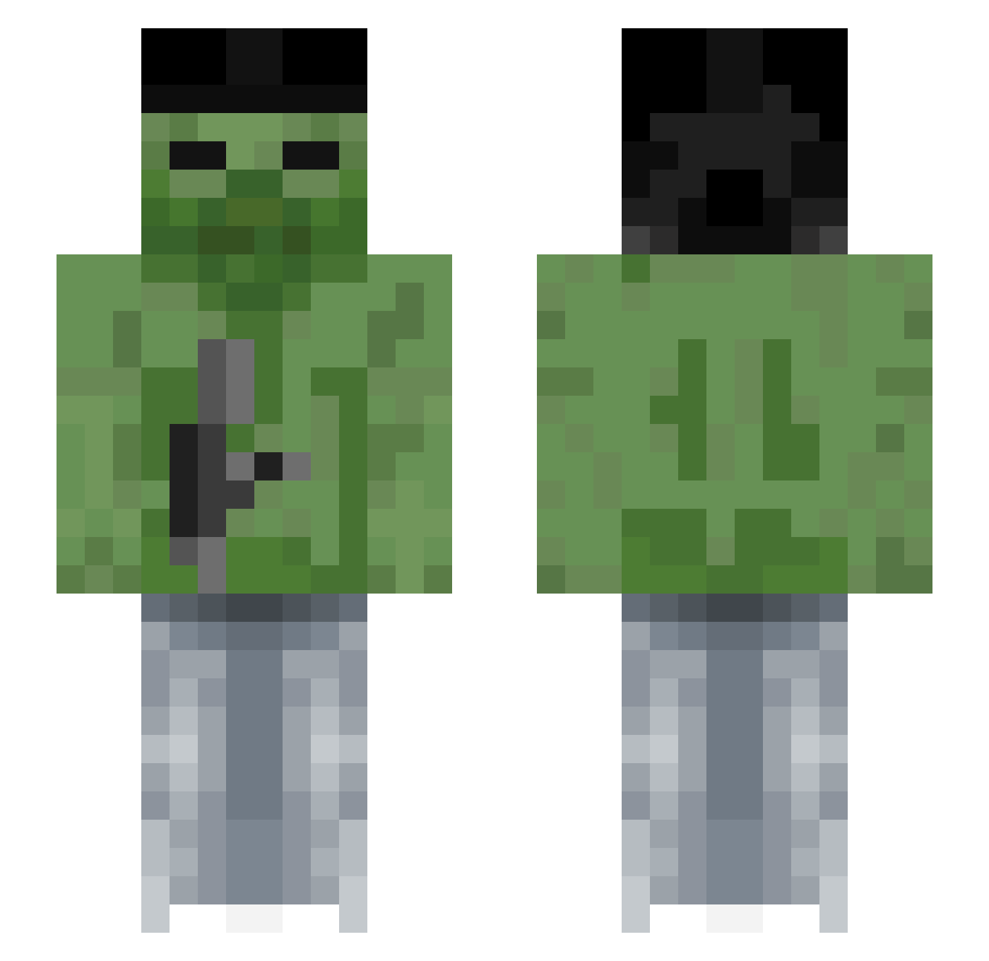 Xx_kromka2137_xX Minecraft skin, front and back view