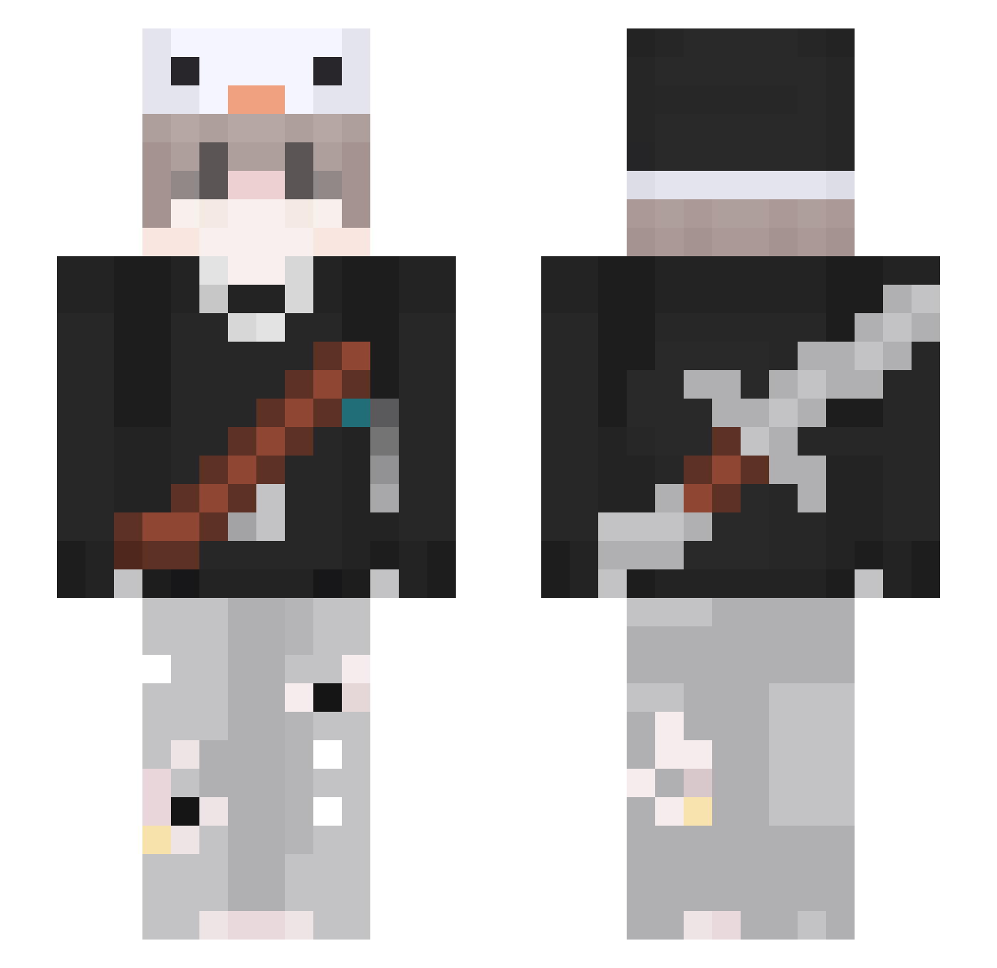 ItsLennyFih6266 Minecraft skin, front and back view
