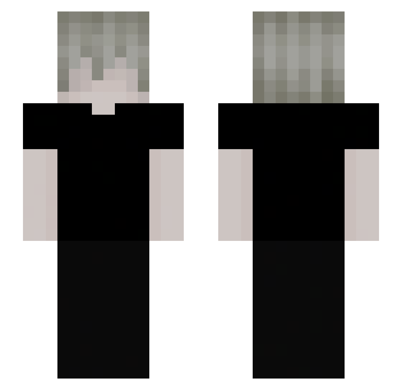Czsaarssj Minecraft skin, front and back view