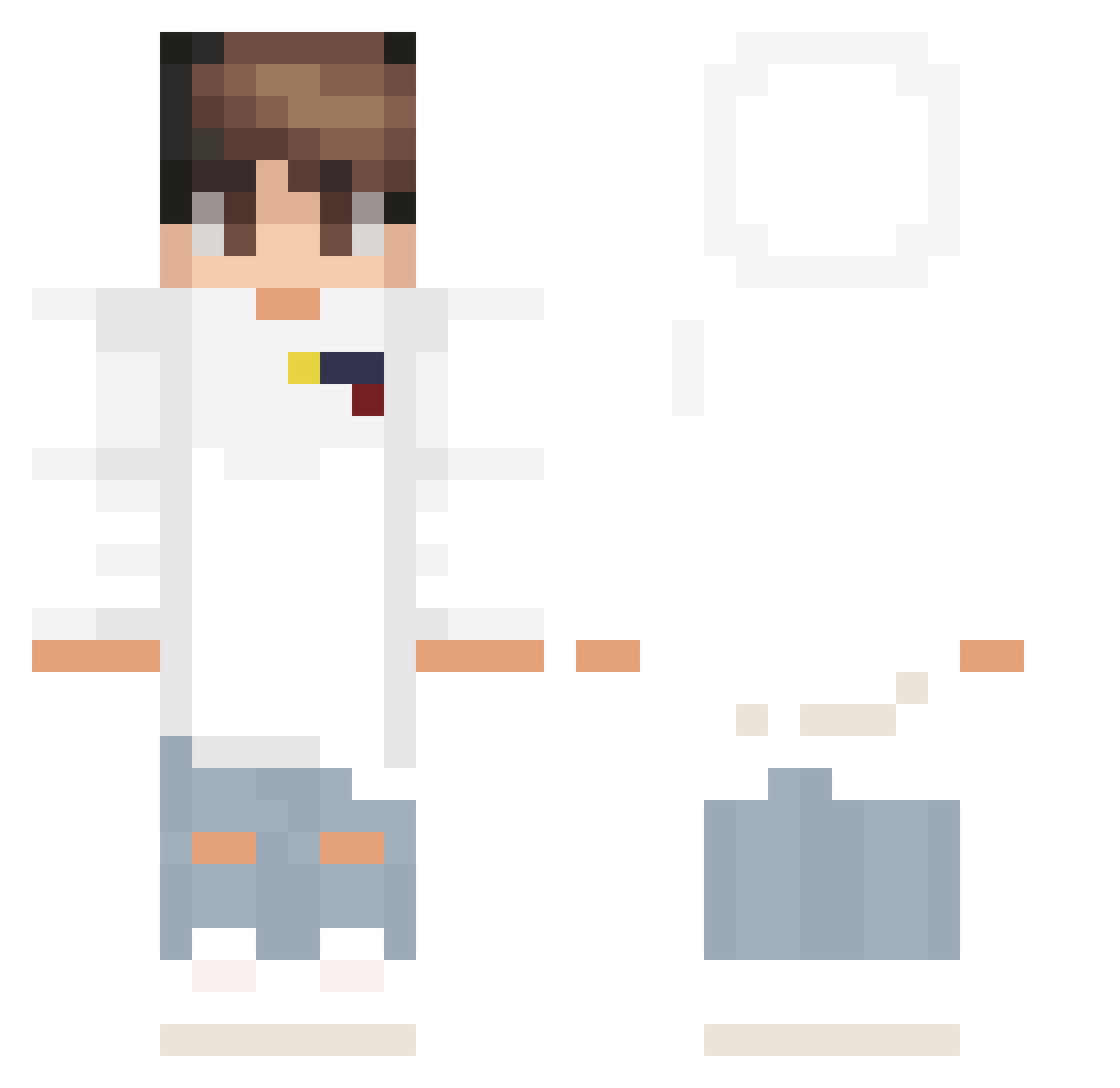 yedimax11 Minecraft skin, front and back view