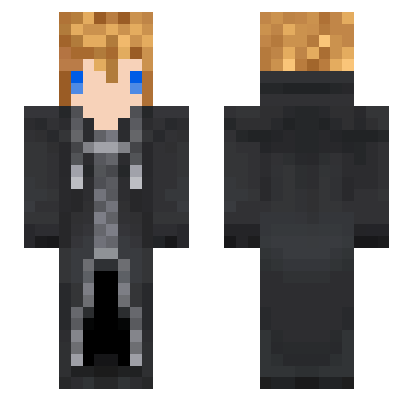 noctbuni Minecraft skin, front and back view