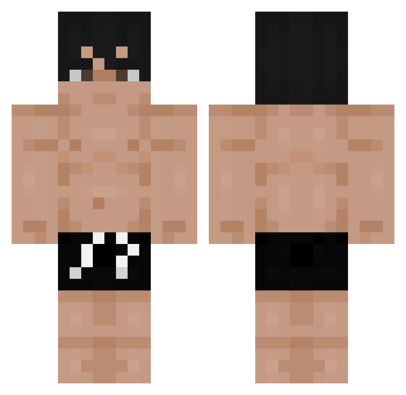 Yigitr1 Minecraft skin, front and back view