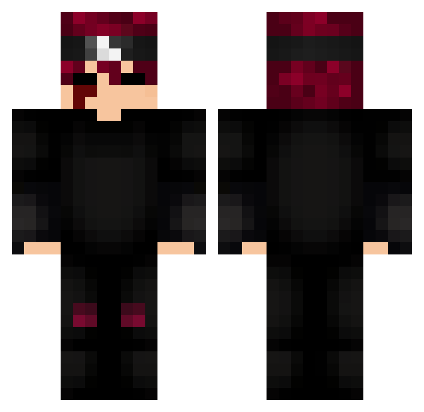 tuukka47 Minecraft skin, front and back view
