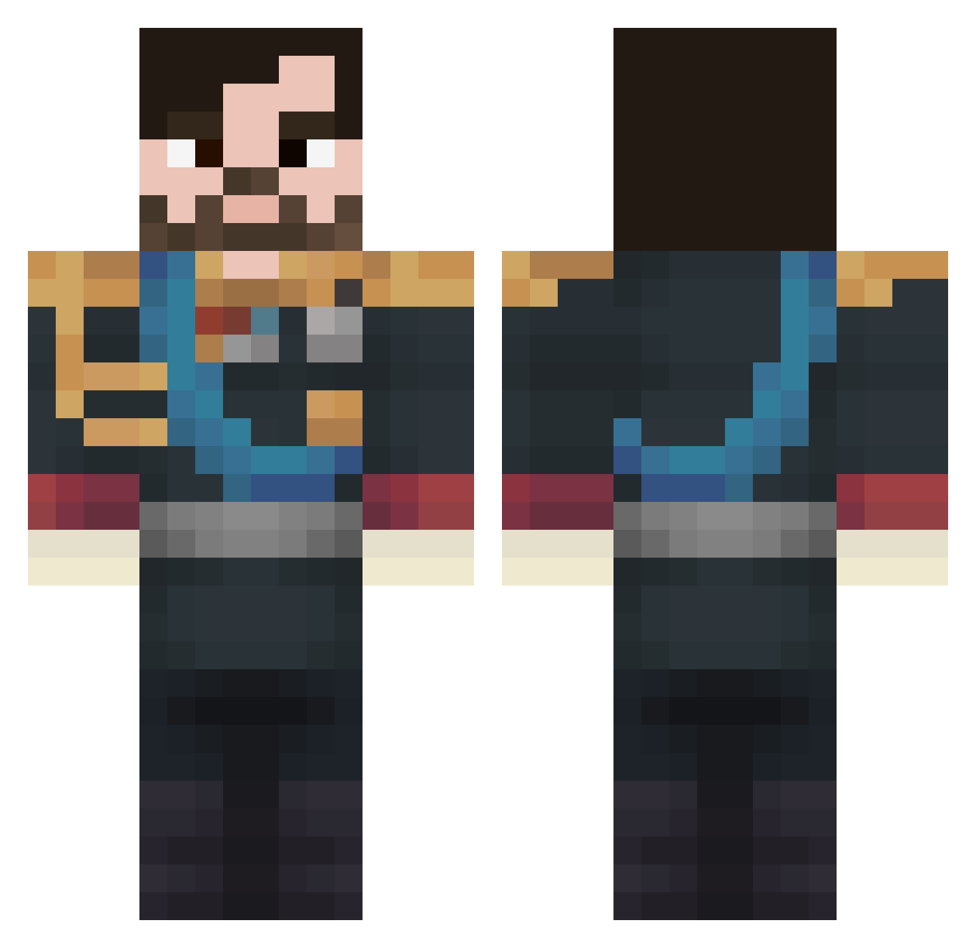 seroslawikos Minecraft skin, front and back view