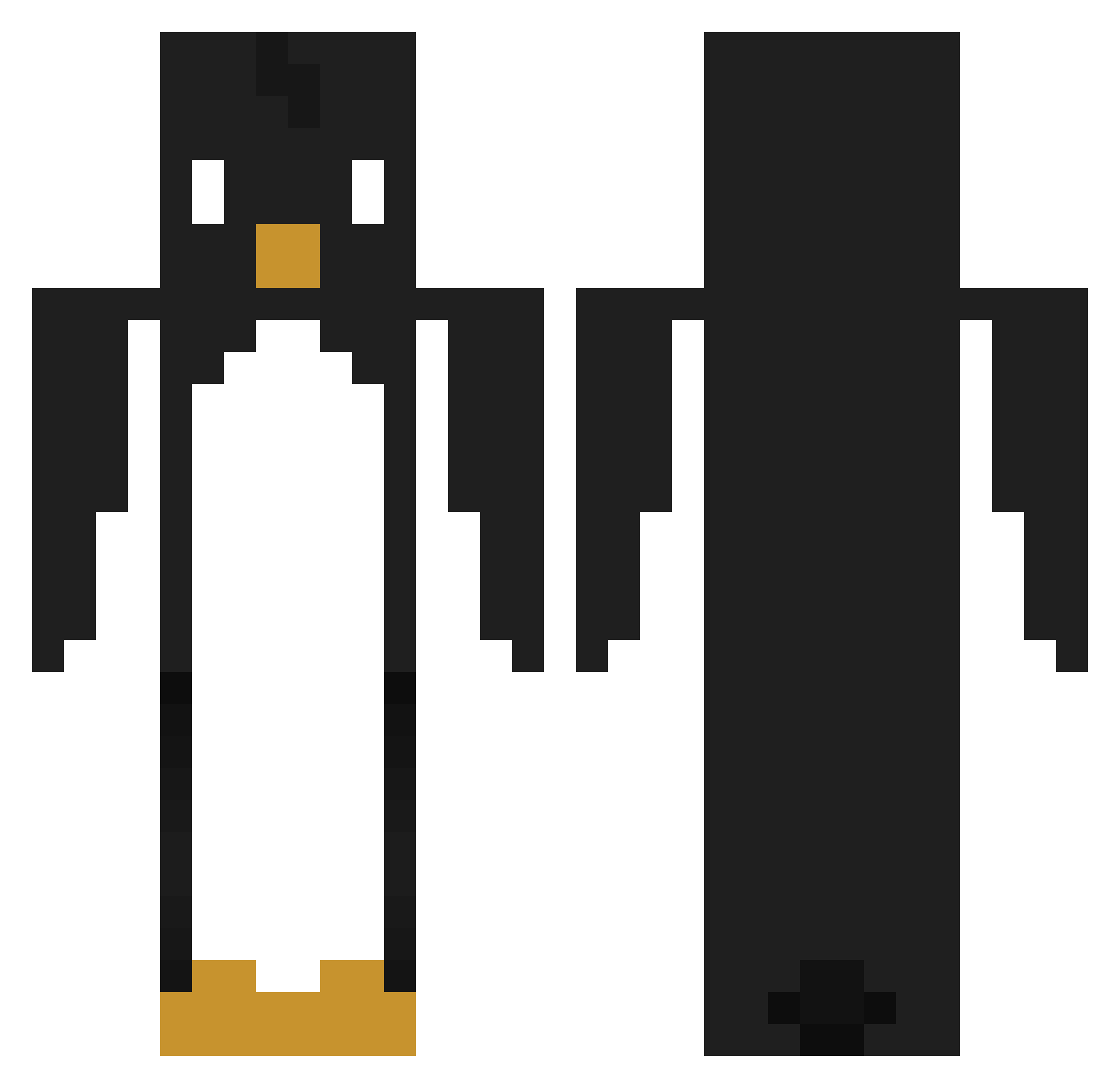 sepul25 Minecraft skin, front and back view