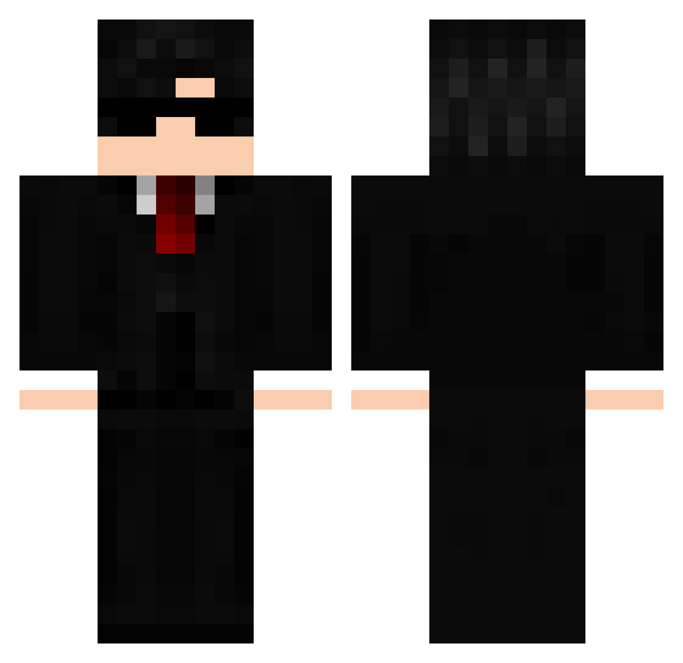 Lucasv_ Minecraft skin, front and back view