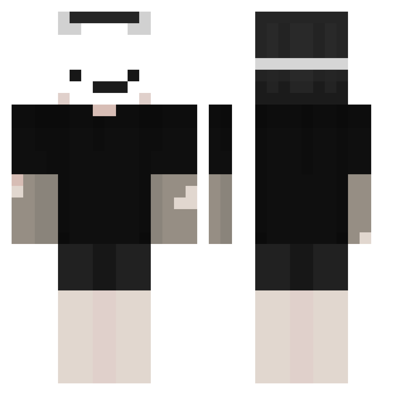 Saltfish__ Minecraft skin, front and back view