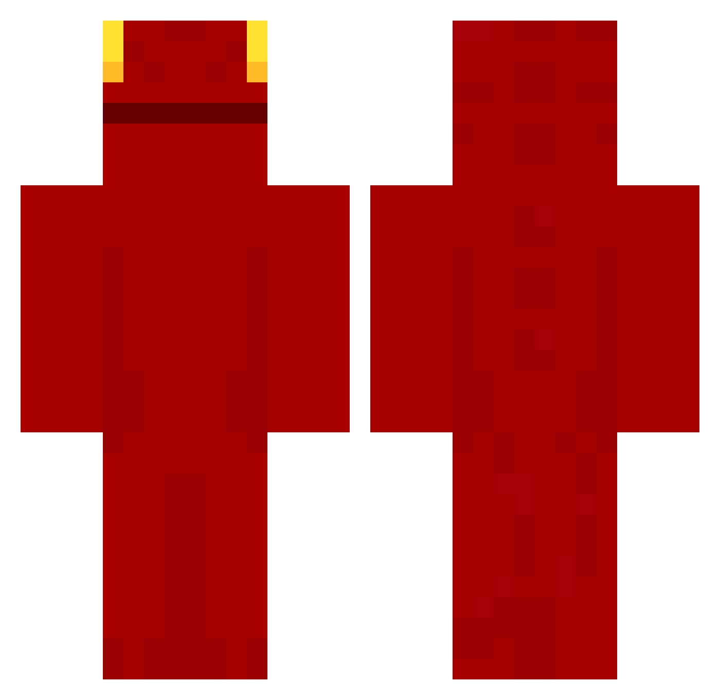 Peterson_zz Minecraft skin, front and back view