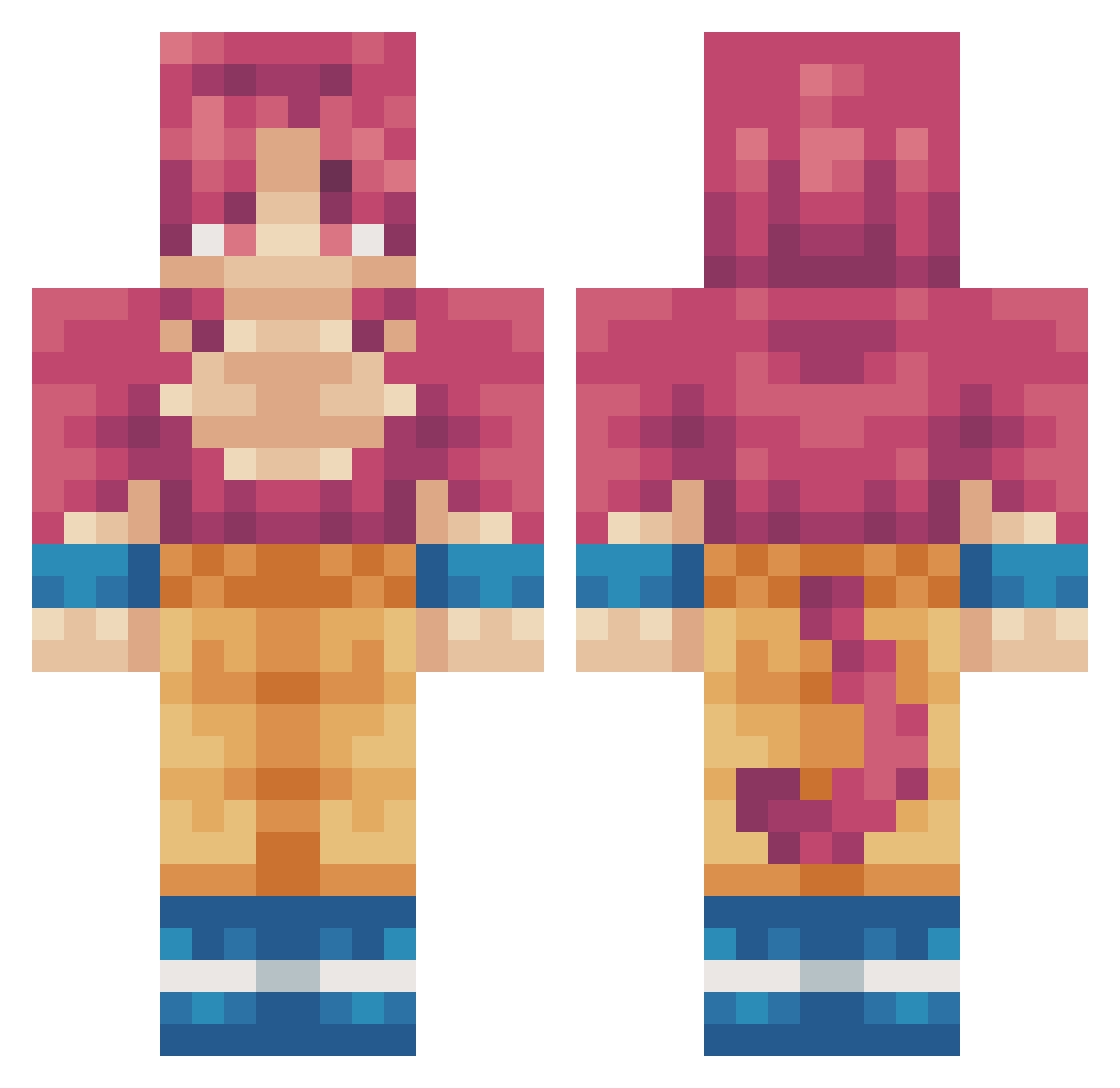 KhunMenn Minecraft skin, front and back view