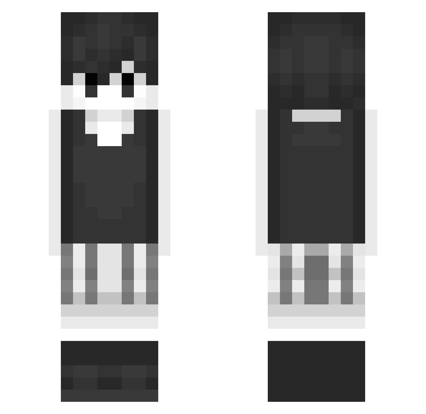Arc_Du_Nord Minecraft skin, front and back view
