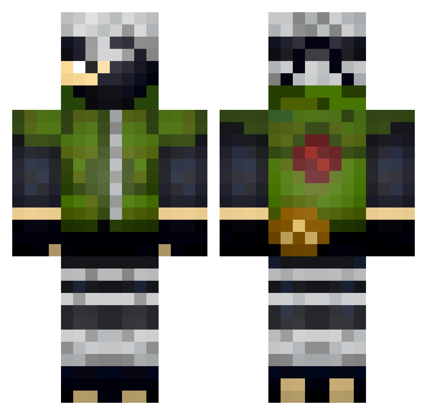 lordsihma11 Minecraft skin, front and back view