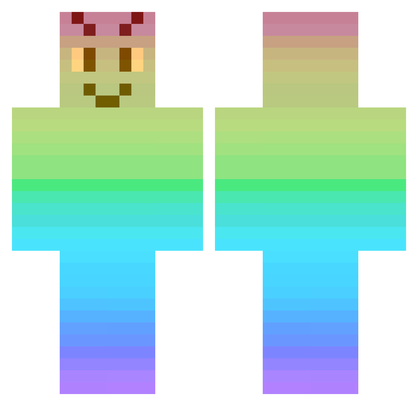 mago_ys Minecraft skin, front and back view