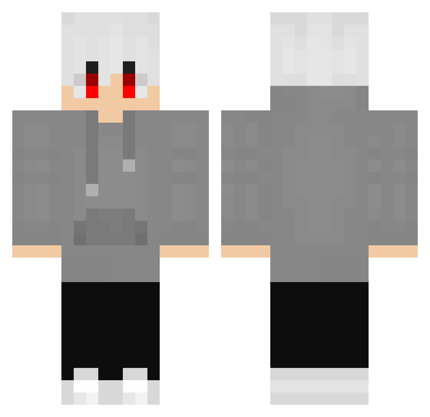 ONIIXFR Minecraft skin, front and back view