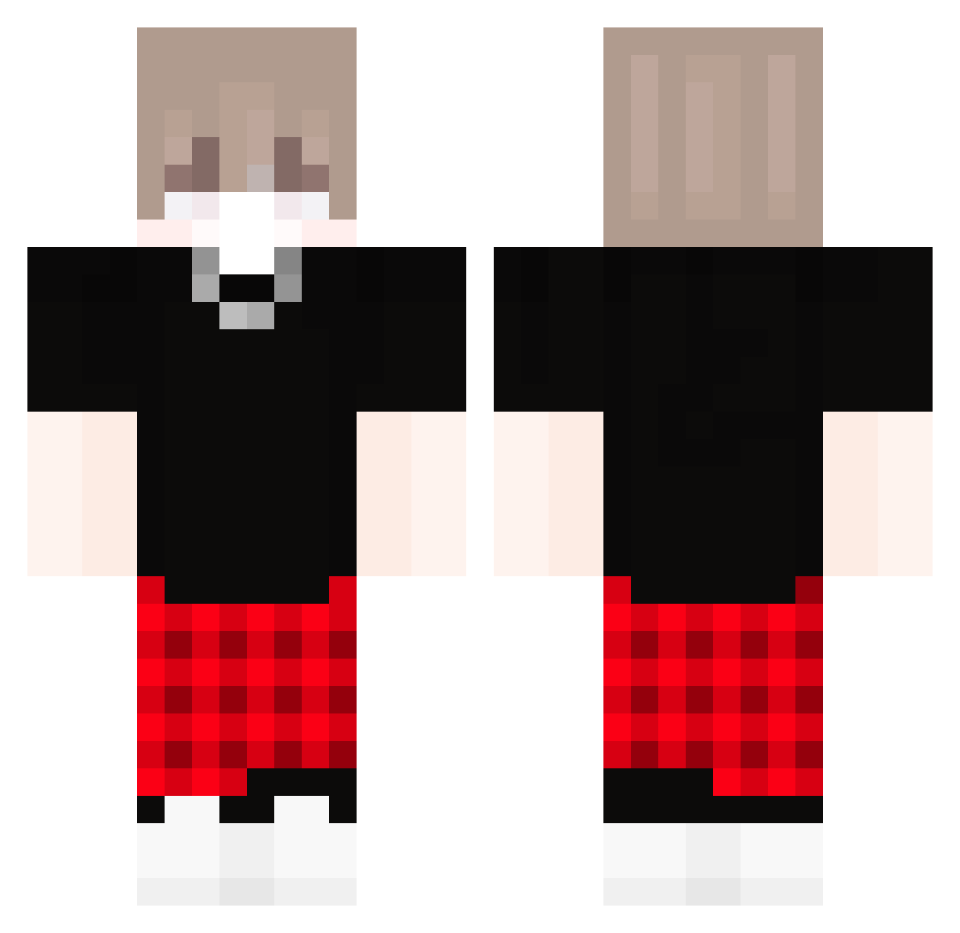 CarloPlayz Minecraft skin, front and back view