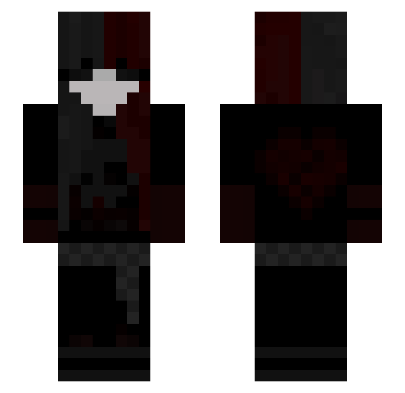 isilo124 Minecraft skin, front and back view