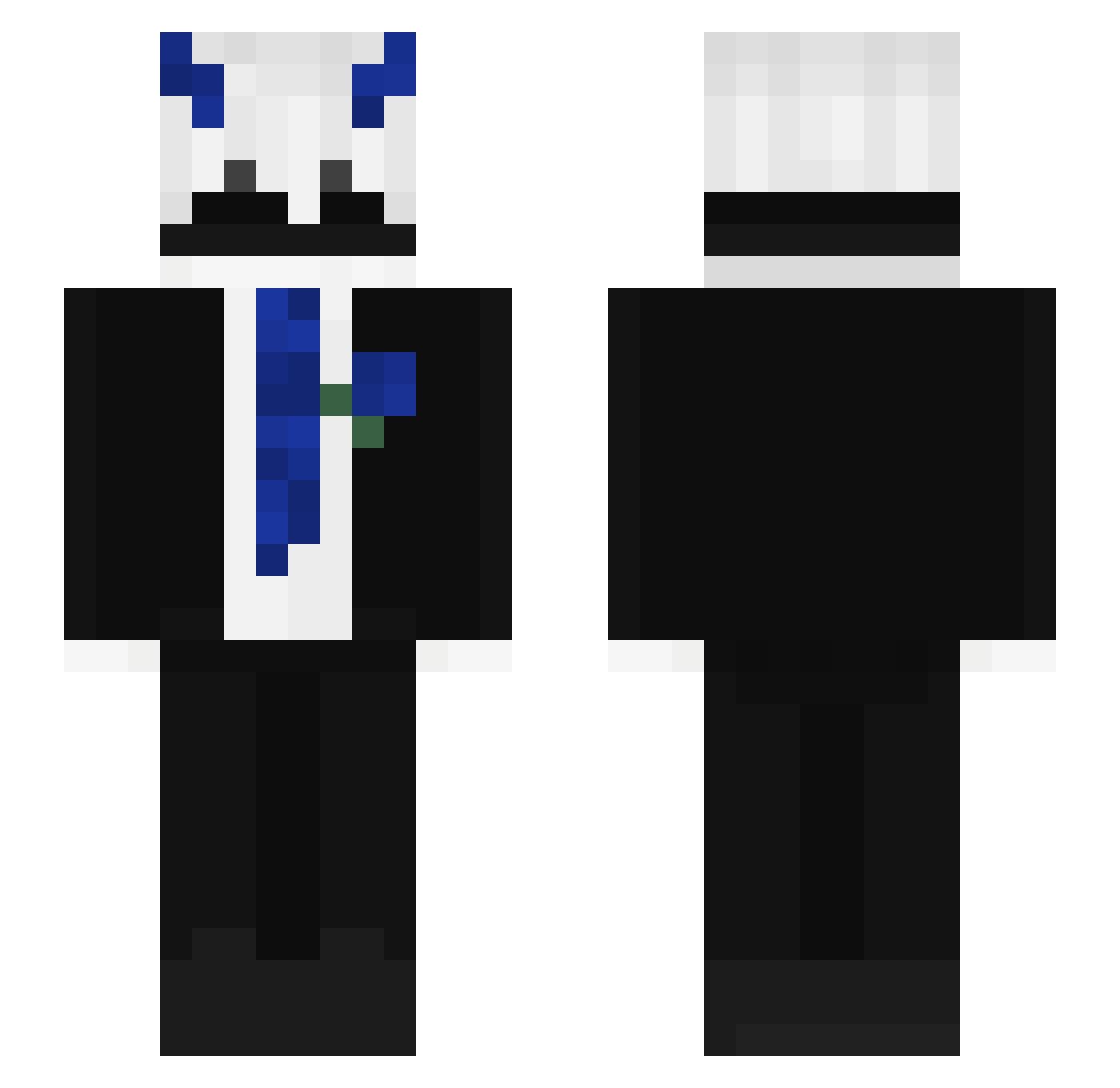 abliv Minecraft skin, front and back view